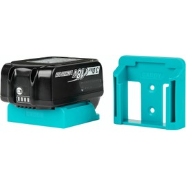 Caddy | Makita Battery Holder | Fits Makita 18v Battery - Perfect for Work Bench, Garage Organizer, Work Van Accessories, Tool Box, Makita Batteries | (2-Pack)