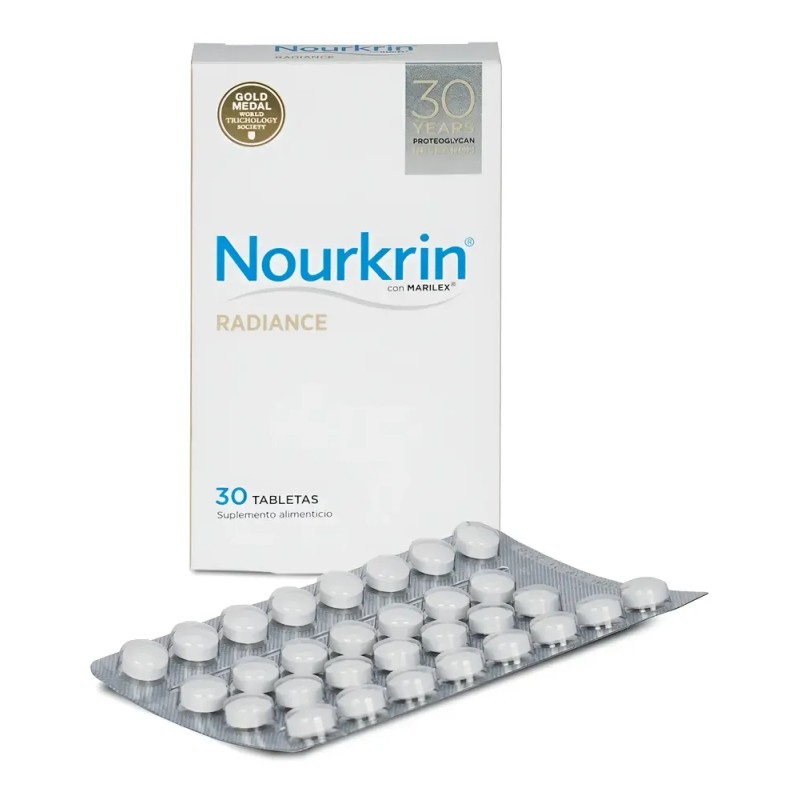 NOURKRIN - Radiance 30 Tabletas | Anticanas Natural - High