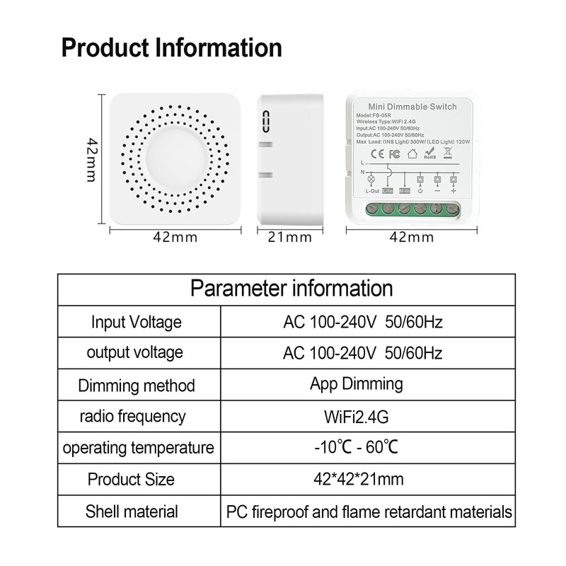 Smart Dimmer Switch, Dimmer switches for LED Lights Work with
