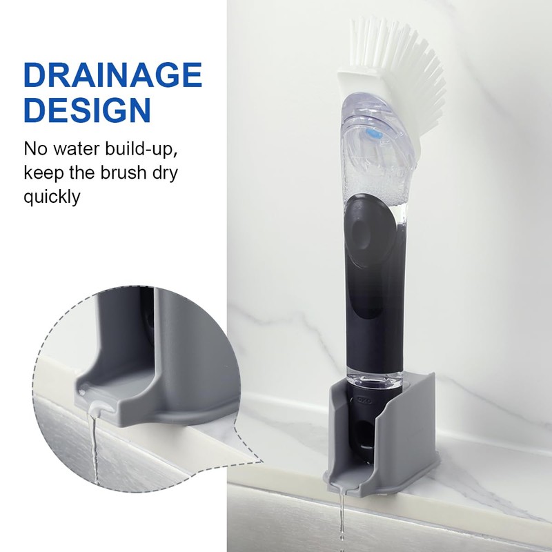 LANMU Dish Brush Holder Compatible with OXO Soap Dispensing Brush