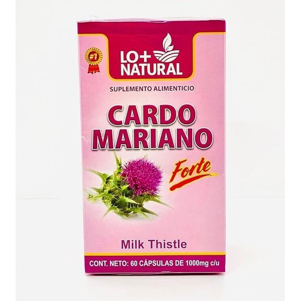 LO+ NATURAL Cardo Mariano Milk Thistle Herbal Support for Health
