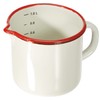 IBILI Vaso MEDIDOR Bordeaux 12 cm, Stainless Steel, weiß/rot, 12