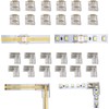 SWOTU 24 conectores de tira LED rectos y en forma