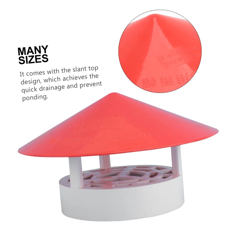 KICHOUSE 1pc Chimney Rainproof Cover Smoke Funnel for Ventilation Easy