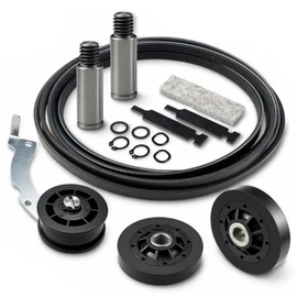 Dryer Rebuild Repair Kit for Speed Queen, Include RB170002 Dryer Roller Kit & D516792 ldler Pulley & D511255P Cylinder Belt & RB170003 Drum Glide Kit, for Speed Queen 1992 and Newer Repair Parts