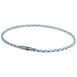 Phiten RAKUWA Titanium Necklace X50 High-end III 19.7"(50cm) Made in JAPAN [Japan Import] (Green)