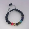 Unbranded NEW 7 Chakra Lava Stone Bracelet Essential Oil Diffuser