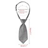 Elerevyo Women's Cute Uniform Necktie, Pre-tied Knot, Striped Short Necktie,