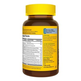 Multivitamínico 50+ Nature Made Con Vitamina D Para Hombre Sabor Sin Sabor que Proporcionan 22 nutrientes clave para el apoyo nutricional diario. Formulado para hombres con vitamina D3 y sin hierro.