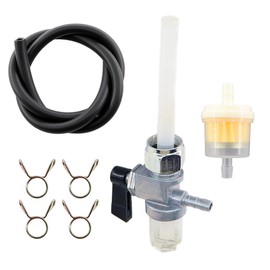 MCHNIC Fuel Tap M16 x 1 with Petrol Hose Fuel Filter for Simson, MZ, AWO, IWL, IFA, EMW R35, DKW RT 200, NSU Max