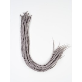 DreadLab - Box Braids Pre-Looped Senegalese Twists Single Ended (24"/ 60cm) (#39 Silver Grey)