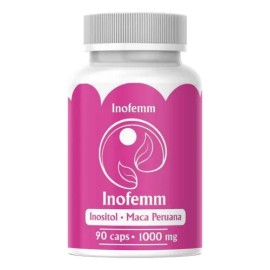 Suplemento Nutricional Inofemm de Inositol y Maca Peruana, 90 Cápsulas sin Gluten