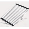 Ahyuan Roll up Dish Drying Rack Square Tubes Stainless Still
