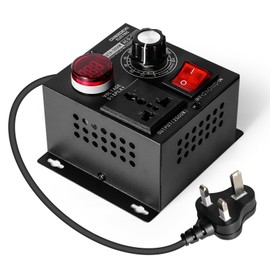 DEWIN Voltage Regulator Dimmer, SCR Stepless Voltage Regulator AC 110/220V 5000W Electronic Voltage Regulator Temperature Motor Fan Speed Controller Dimmer