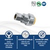 5 Pcs XFITTING Push Fit 1/2" x 3/8" OD Compression