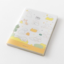 Midori Pocket Diary Planner 2026 A6 Weekly Dog Pattern 22366006 (Starting January 2026)