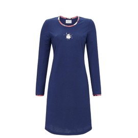 Ringella Sleepshirt with Motif Print, Dark Denim