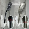 Pump&fix 45 Degrees Adjustable Handheld Shower Head Holder Suction Cup