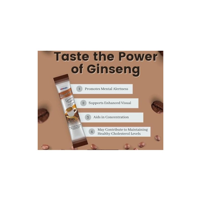 Generic EDMARK Cafe Ginseng – Premium Arabica Blend with Ginseng