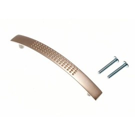 KITCHEN CUPBOARD DOOR PULL DIMPLE D HANDLE MATT CHROME 96MM ( pack 2 )