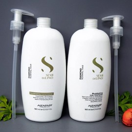 DUO w/ PUMPS Alfaparf Illuminating Low Shampoo and Conditioner 1000ml / 33.8oz