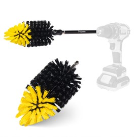 Prozwee 2PACK Tile Corner Drill Brush Set,with Extend Bar Which can Hold and Stabilize,Upgraded Brush Made to Tackle Corner Stains,Cleaning Corner of Grout, Tiles, Sinks,Bathroom,etc.