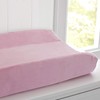 Delta Children Contoured Changing Pad with Plush Cover, Pink