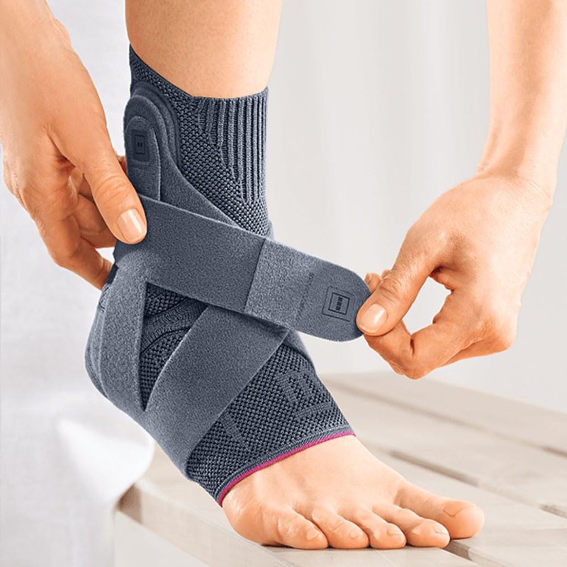 medi Levamed Active Ankle Bandage Left Silver Size VI Foot