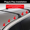 2PCS Roof Drip Molding Right & Left Weatherstrips Compatible with