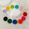 RUOFFETA Acrylic Love Knot Stud Earrings, Candy Color Statement Earrings