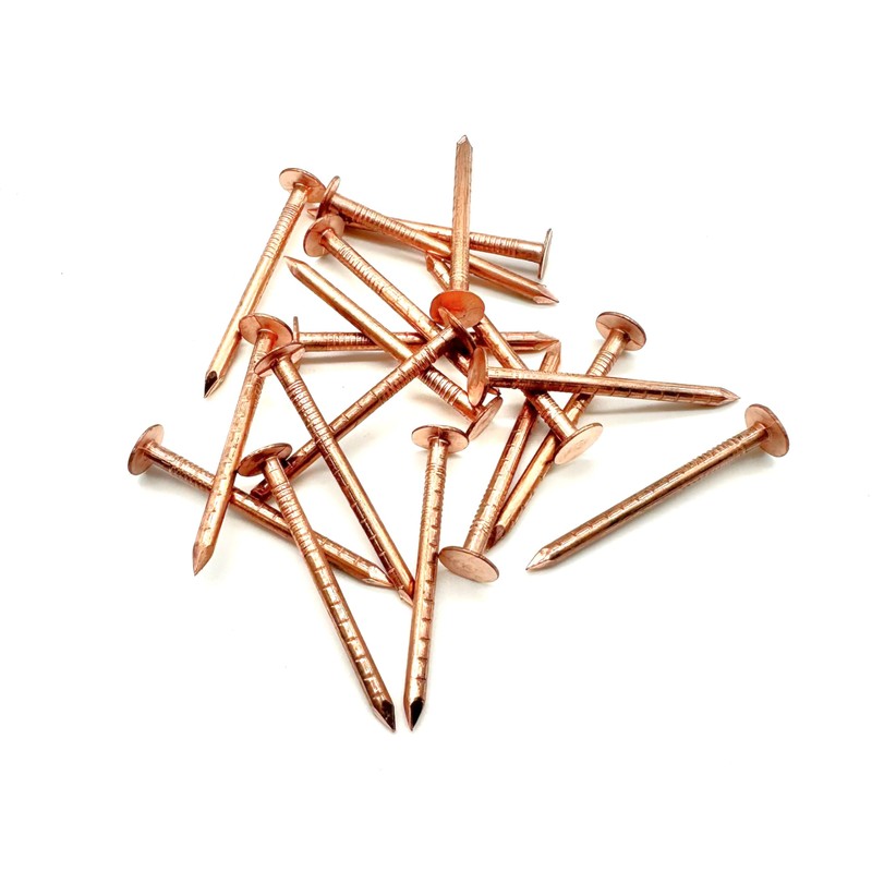 20 PCS Copper Clout Nails Roofing Slate Felt Nail, Tree
