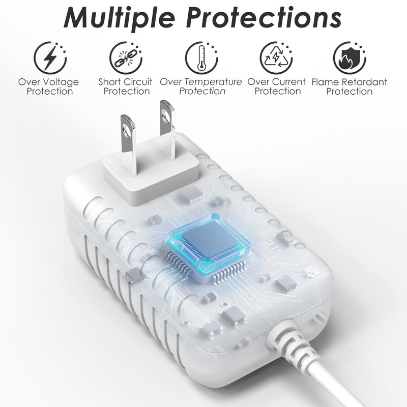 12V Power Cord for Levoit Core Mini Air Purifier LAP-C161-WUS