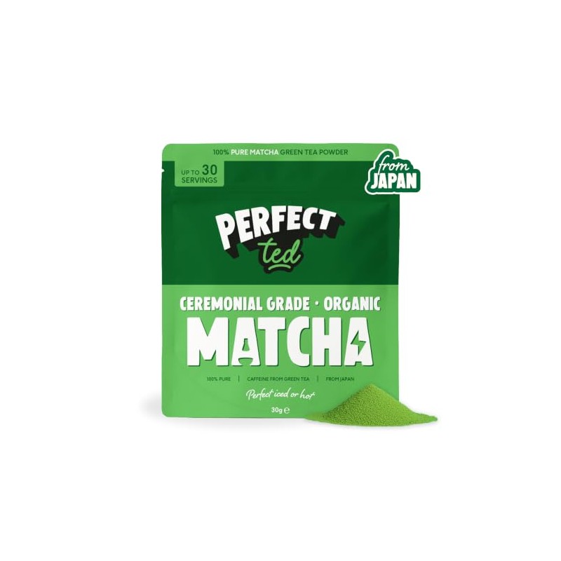 PerfectTed Ceremonial Grade Organic Matcha Powder - 30g
