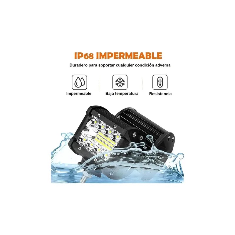 1pcs Faros Auxiliares Dobles Para Coche De 60 W Y2000