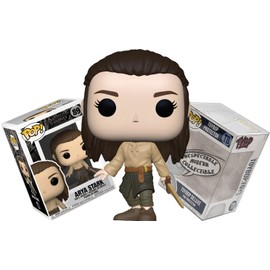 Funko Game of Thrones - Arya Stark Training with Sword + ToyBop Protector: Pop! TV Vinyl Figure (Bundled with Pro-Deluxe Pop Protector Collector Case Box Gift Set)