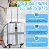2Pcs Suitcase Straps Set, Adjustable Suitcase Straps, Heavy Duty Luggage
