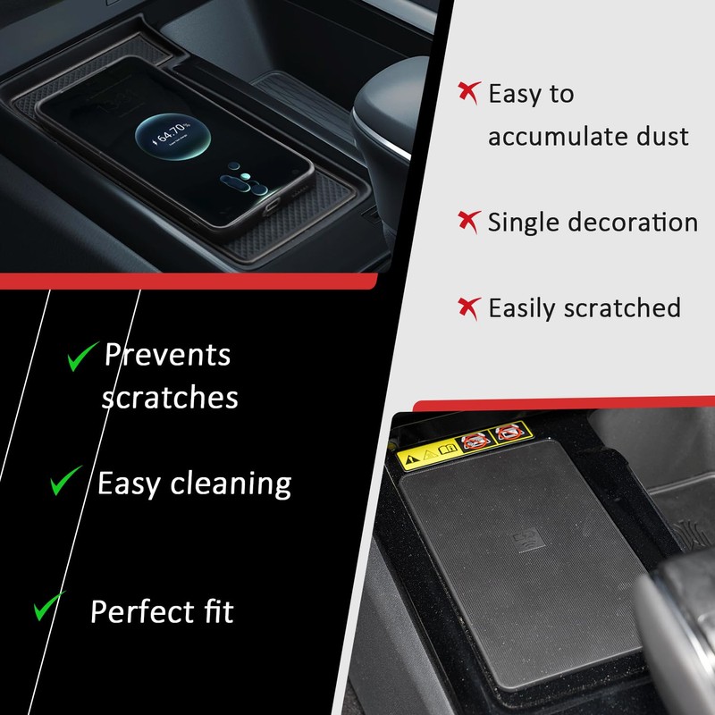 Auovo Charging Mat Compatible with 2025 2026 Toyota Camry Accessories