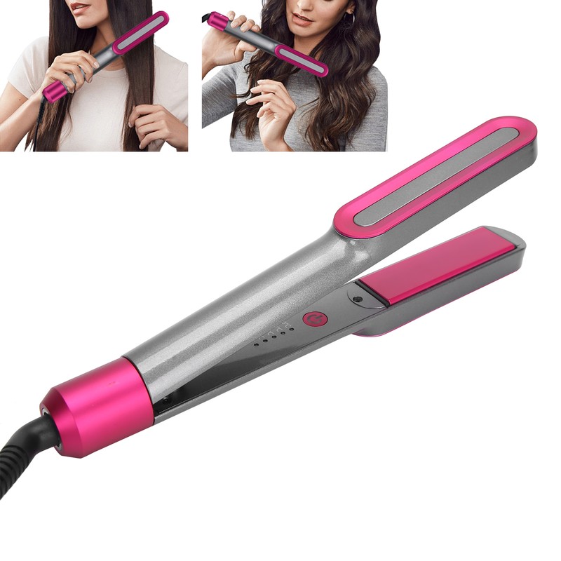 Hair Curler Straightener Dual Use Ceramic Barrel Adjustable Temperature Hairstyling