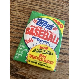 1990 TOPPS   BASEBALL CARD PACK FACTORY SEALED