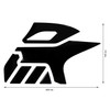 BIKE-label Side Tank Pad Black Compatible with Suzuki V-Strom 650-800200