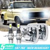 CHUSYYRAY Pair 7x6 5x7 inch LED Headlights Hi-Lo beam For