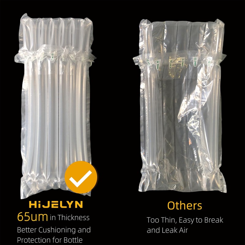 Hijelyn 36 Pack Inflatable Wine Shipping Packaging Wine Shipper Thick