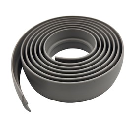 ZEYUE Flexible PVC T-Molding Transition Strips for Hard Wood Floor,Laminate,Tile,LVP. Vinyl Flooring Edging Trim 39.4" L × 1.97" W,Grey