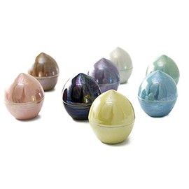 Kyoto Buddhist Altar Hayashi Mini Urn Ceramic Urn Rainbow Beads (Wisteria Urn) Urn Urn for Quarterial Urn Keepsake (Set Item, Kyoto Buddhist Altar Hayashi Cross)