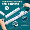 ZIMOPONG Mahjong Racks with Magnetic Pushers 17.5inch, 4 PCS, Clear