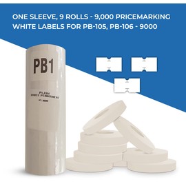 Perco Sato PB-1 White Labels for PB-105, PB-106 (1 Sleeve)