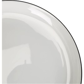 SELTMANN WEIDEN Frühstücksteller - Durchmesser: 20,2 cm - Höhe: 2,1 cm - Lido - Form: Rund - 10826 Weiß - Black Line