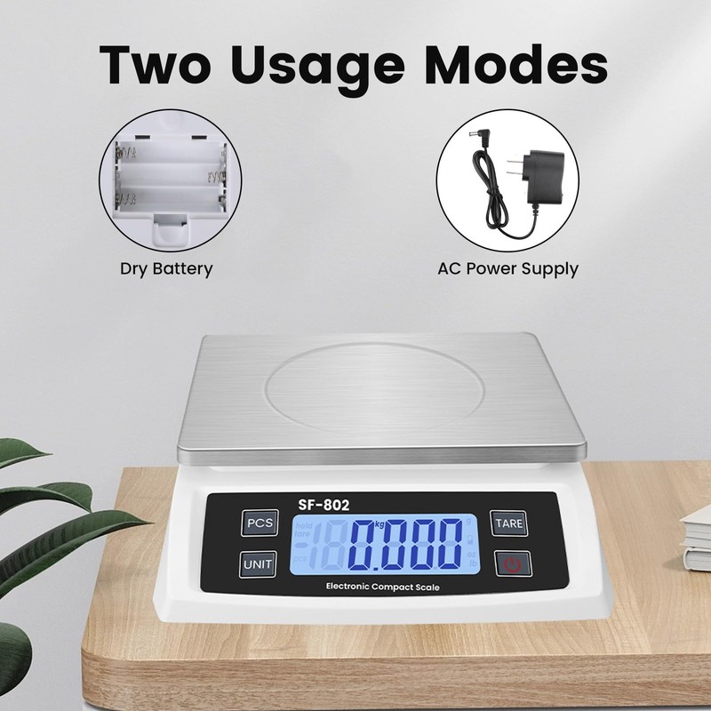 Puozult Digital Kitchen Scale 30kg/66lb Large Food Scale for Baking
