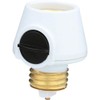 Westek 6009B 100W Full Range Lamp Socket Manual Dimmer, White