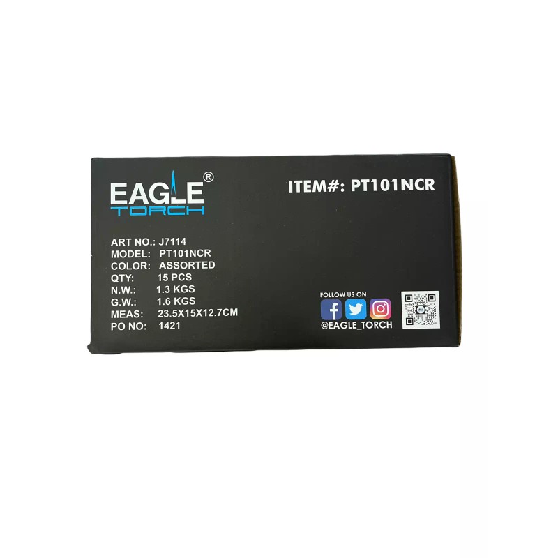 Eagle torch lighters with neo chrome pt101ncr with metallic colors